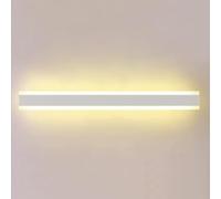 LED Wall Sconce - Modern Rectangular Indoor Dimmable Strip Light for Hallway, Bedroom, Living Room, Bathroom, Kitchen - Black