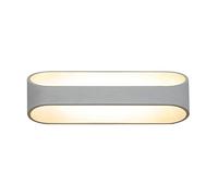 LED Wall Sconce Modern Wall Lamp Up And Down Lighting Fixtures, Aluminum Spotlights Indoor Sconces for Living Room Bedroom Hallway, Double Bevel White Metal Wall Light