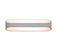 LED Wall Sconce Modern Wall Lamp Up and Down Lighting Fixtures, Aluminum Spotlights Indoor Sconces for Living Room Bedroom Hallway, Double Bevel White Metal Wall Light
