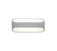 LED Wall Sconce Modern Wall Lamp Up and Down Lighting Fixtures, Aluminum Spotlights Indoor Sconces for Living Room Bedroom Hallway, Double Bevel White Metal Wall Light