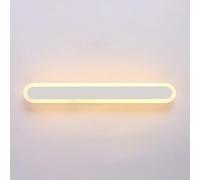 LED Wall Sconce - Ultra-Thin Linear Lighting Fixture with Acrylic Shade, Contemporary Design for Bedroom and Living Room Decor, Energy Efficient