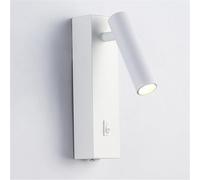 LED Wall Sconces, Modern Rotatable Wall Lights, Aluminum Reading Lamps with Push Switch for Desks and Bedside, 3W Warm White Lighting, Foldable Design