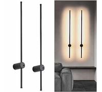 LED Wall Sconces, Rechargeable Battery Operated Light with Switch, 360 Rotating Indoor Lamp for Bedroom, Hallway, Living Room, Corridor, Staircase, Matte Black Finish, Modern Design, Energy Efficient,