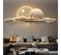 LED Wall Sculpture Art - 3D Landscape Décor for Living Room, Bedroom, Office | Plug-in with Adjustable Lighting | Contemporary Wall Decoration