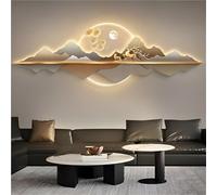 LED Wall Sculpture Art - 3D Landscape Décor for Living Room, Bedroom, Office | Plug-in with Adjustable Lighting | Contemporary Wall Decoration