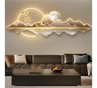 LED Wall Sculpture Art - 3D Landscape Décor for Living Room, Bedroom, Office | Plug-in with Adjustable Lighting | Contemporary Wall Decoration