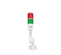 LED Warning Lamp XUNDE Multi-Layer Industrial Signal Lights 2 Colors Tower Light Machine Equipment Indicator Lights, Sound and Light Alarms, 24V DC (2-Layer)