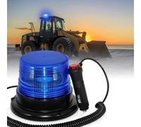 LED Warning Light 12V-24V Blue Emergency Beacon Flashing Light Strong Magnetic Emergency Flashing Recovery Light for Vehicle Truck Tractor Golf Carts Firefighters and Police