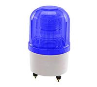 LED Warning Light, 220V Blue Strobe Beacon Flashing Lights Rechargeable Emergency Rotary LED Strobe Alarm Lamp Light Siren Belt Voice