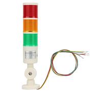 LED Warning Light,Industrial Red/Orange/Green CNC Machine Indicator Alarm Signal Tower Light Safety Stack with Buzzer Sound for machine tools, mechanical equipment 24V DC