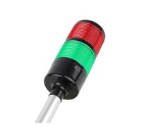 LED Warning Light Stack Light Industrial for DC 12V 24V AC 110V 220V Steady Flashing Light(2 Layers,12V-24V)