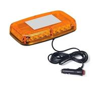 LED Warning Strobe Amber Glass Flashing Beacon Magnetic Roof Recovery Light Bar