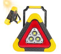 Led Warning Triangle,4 Modes Waterproof Warning Triangles Emergency Lamp,USB Charging,Car Breakdown Emergency Safety Triangle Stop Sign Roadside Reflective Triangle with Weighted Base (L)