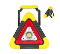 Led Warning Triangle - Multifunctional Road Triangles, Solar Powered Lights | Improved Road Protection Led Lamp with 4 Modes, Versatile Placement Solar Road Triangle for Truck, Roadside Safety