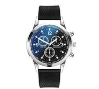 Led Watch Quartz Watches Stainless Dial Casual Bracele Men's Watch (B, One Size)