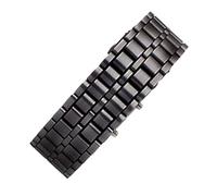 LED Watch - Unisex Watch 24 mm, Robust Material | Electronic Digital Wrist Bracelet with LED Display with Ease, Waterproof Metal Watches for Sports, Hiking, Camping, V, Orange, Please refer to the