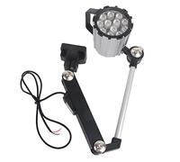 LED Waterproof Machine Work Light, Foldable Adjustable Long Arm, 12W 24V - Durable Aluminum Alloy, High CRI White Light, Ideal for CNC Lathe and Workshop