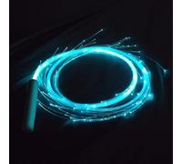 LED Whip - 360 Degree Rotating Light Up Dance Slave Accessory - Reusable Battery Operated Fiber Optic Whip with 4 Variable Lighting Modes for 20+ Hours of Continuous Use