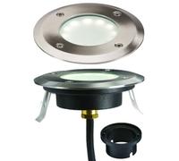LED White Ground Deck Light 230V IP65 1.7W Netlighting Grey One Size