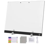 LED Whiteboard for Notes, Writing Board with 7 Luminous Colours - LED Writing Pad for Children - for Home, School, Classroom, Nursery, Kindergarten, Travel and