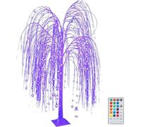 Led Willow Tree Decoration with Remote Control - Ideal for Home, Parties, Weddings, Gardens, and Christmas - 5.4 Ft Multicoloured Lights