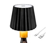LED Wine Bottle Lamp,3 Colors Dimmable Wine Bottle,2000mAh USB Rechargeable Bottle Light,Night Light Touch Control Cordless Table Light Bedside Lamps,Wine Bottle Night Light for Bar Bedroom (Black B)