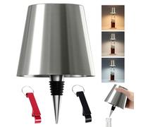 LED Wine Wireless Bottle Lamp - RGB Rechargeable Portable Lamp with 3 Color Changing Stepless Dimming With 2 Bottle Openers, Wireless Touch Control Cute Embed Night Light for Room Home Restaurant Bar