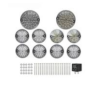 LED Wing Mirror Indicator 10Pcs Set Modified LED Signal Lamps Reversing Tail Light Turn Signal Lamp For Defender 90/110 1983-1990/1990 1991 1992 1993 1994 1995-2016(Clear)