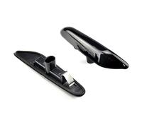 LED Wing Mirror Indicator Dynamic LED Fender Light Side Marker For BMW For E60 E61 E90 E91 E87 E81 E83 E84 E88 E92 E93 E82 E46 For 1 3 5 Series X1 X3 2004 2010(Smoked black)