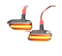 LED Wing Mirror Indicator LED Dynamic Side Marker Lights Turn Signal Lamps For A8 S8 4E D3 For Quattro 2003 2004 2005 2006 2007 2008 2009 Smoked Amber Canbus Car Accessories(Dynamic Smoke black)