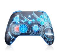 LED Wireless Controller for Xbox Series X|S, Xbox One X|S, PC, Steam, Custom Gamepad Light Up Gaming Controller with 3.5mm Audio Jack/Turbo/Dual Vibration Blue Need to Upgrade