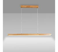 LED Wood Pendant Light Minimalist Linear Chandelier Ceiling Lamp Long Strip Hanging Lighting Fixture Modern Dining Table Chandeliers Living Room Suspension Lamps Chaser of Light
