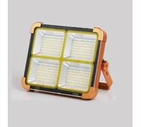 LED Work Light 100W Portable Solar Rechargeable 10000 Lumen Camping