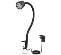 Led Work Light,14W Tools Clamp Lamp, IP65 Water Proof Flexible Gooseneck Lamp 1400 Lumens for Lathe Milling, Drill Press, Industrial Lighting [Energy Class A+++]