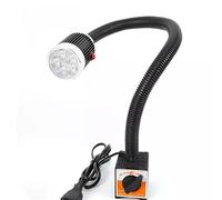 LED Work Light 220V Industrial Flexible CNC Lathe Machine LED Working Lamp W/Fixed Base 5W Gooseneck Flexible Goose Neck Work lamp for Machine Tools Lathe Industrial Lighting