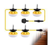 LED Work Light 50FT - 50W Security Lights - 5000K Outdoor String Work Light Temporary Lighting - IP66 Waterproof LED Security Lighting - 5000lm for Construction Sites, Docks, Tunnel [Energy Class F]