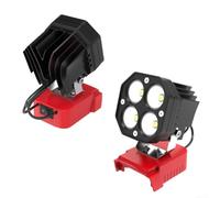 LED Work Light 6000LM 40W Cordless Spotlight for 18V Tools - Portable Inspection Light with Aluminium Housing for Garage Repair