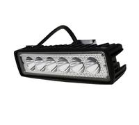LED Work Light Bar 18w 6 LED Spot Floodlight for Car Black | Ip65 Weather Resistant, 6500k Output, Aluminum Heat Sink, 30° Beam and 60° Flood
