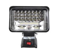 LED Work Light Double USB Charging Port 50W 5400LM 6000K Cool White Portable Rechargeable Flood Light for Outdoor Camping Hiking Aluminum Alloy ABS 17x11cm