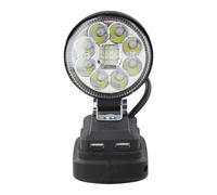 LED Work Light for 18V Battery, 3 in Tool Light with USB Charging Port, Rotatable Spotlight for Outdoor, Workshop and Field Use B