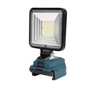 LED Work Light for Bosch 18V Battery, Cordless 21V Max 50W 4000LM Flood Lights Battery Light with Low Voltage Protection USB and Type C Output Port for Job Site Lighting