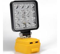 LED Work Light for Dewalt 20V Li-ion Battery, ZDOZITZ 18W 5400LM for Dewalt - 18V Battery Light with Dual USB Charging Port（Tool Only）