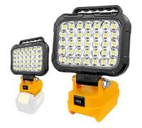 LED Work Light for Dewalt 20V Max Battery, 105W 10500LM 35LED Portable Cordless LED Floodlight with Dual USB Charging Port for Garage, Workshop, Emergency, Camping(No Battery)