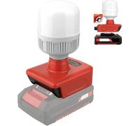 LED Work Light for Einhell Power X-Change 18V Battery,12W LED Spotlight with E27 Bulbs 350-1300lm Adjustable Brightness for Outdoor Use, for Camping, Car Repairing, Emergency and Job Site Lighting