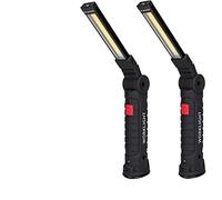 LED Work Light, KATSU 2 Pack Portable USB Rechargeable Torch Inspection Lamps Flashlight with Magnetic Base and Hook, 360° Rotate, 5 Lighting Modes, for Home Garage Workshop Camping Emergency Use