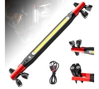 LED Work Light - Magnetic Rechargeable Portable Inspection Lamp, USB Cordless COB Flood Light with Hooks Clips, 4 Mode + 2 Light Sources, Hands-Free Work Lights for Car Repair, Garage, Workshop