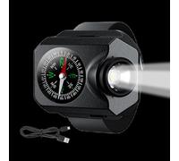 LED Wrist Lamp - Waterproof Rechargeable Flashlight with Function, Multi-Level Dimming, Wearable Flashlight | Perfect Hands-Free Lighting for Hiking, Trekkin