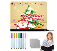 LED Writing Boards, LED Erasable Whiteboard - Brilliant Notepad Creative Memo Rewritable Practical Games for Sports Entertainment Home Learning Travel Party Class
