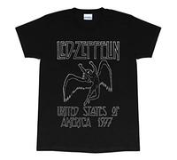 Led Zeppelin 1977 US Tour Men's T-Shirt Black M