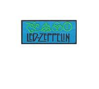 Led Zeppelin Blue Patch Badge Embroidered Iron on Applique Souvenir Accessory